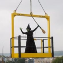 Photo Flash: WICKED's Elphaba Defies Gravity Dockside at M Shed