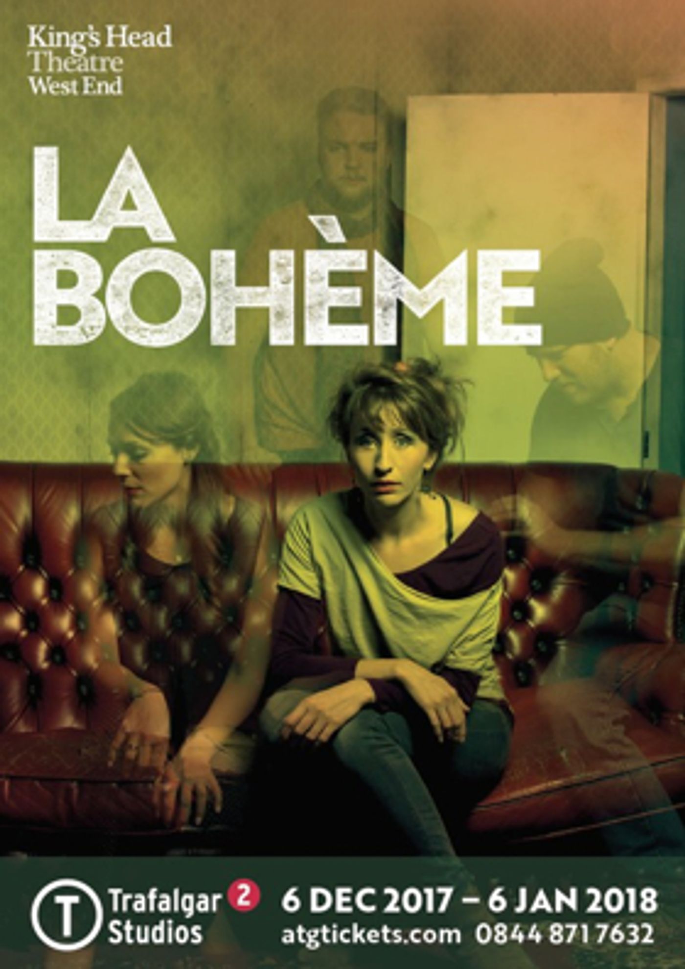 King's Head to Present LA BOHEME and STRANGERS IN BETWEEN at Trafalgar Studios 2  Image