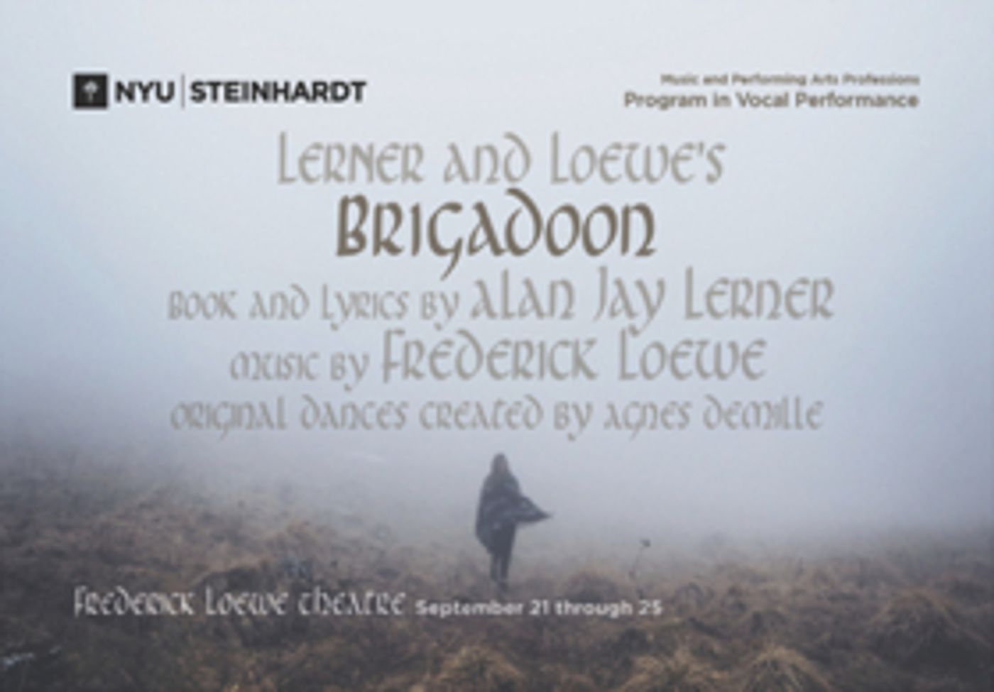 Tony Nominee Meg Brussert Returns to BRIGADOON at NYU Steinhardt  Image