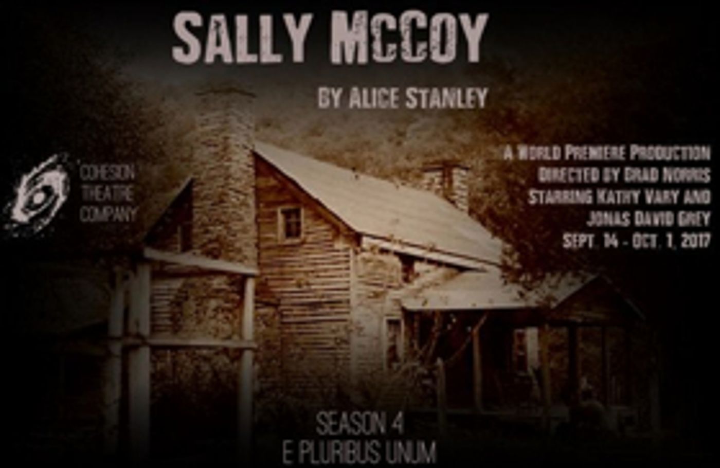 Cohesion Theatre Company to Premiere Alice Stanley's SALLY MCCOY  Image