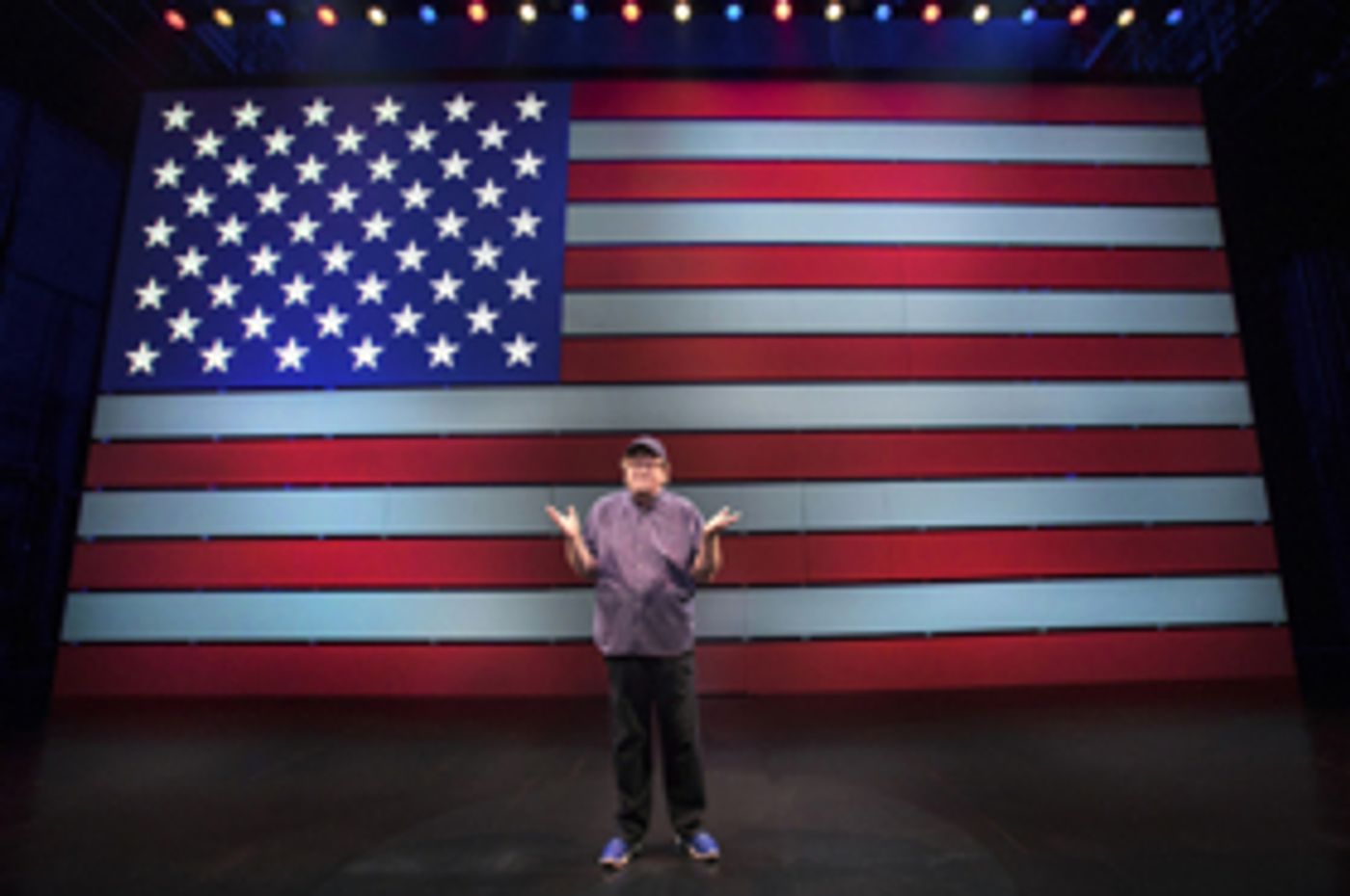 Michael Moore Buses Audience to Trump Tower Protest Following Performance of THE TERMS OF MY SURRENDER Image
