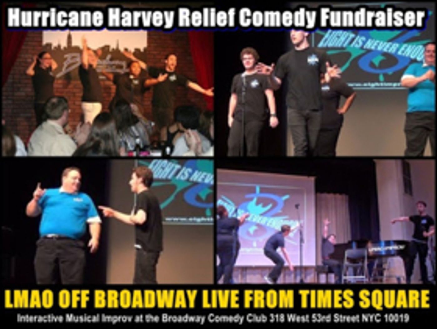 Hurricane Harvey Comedy Fundraisers this Weekend Image