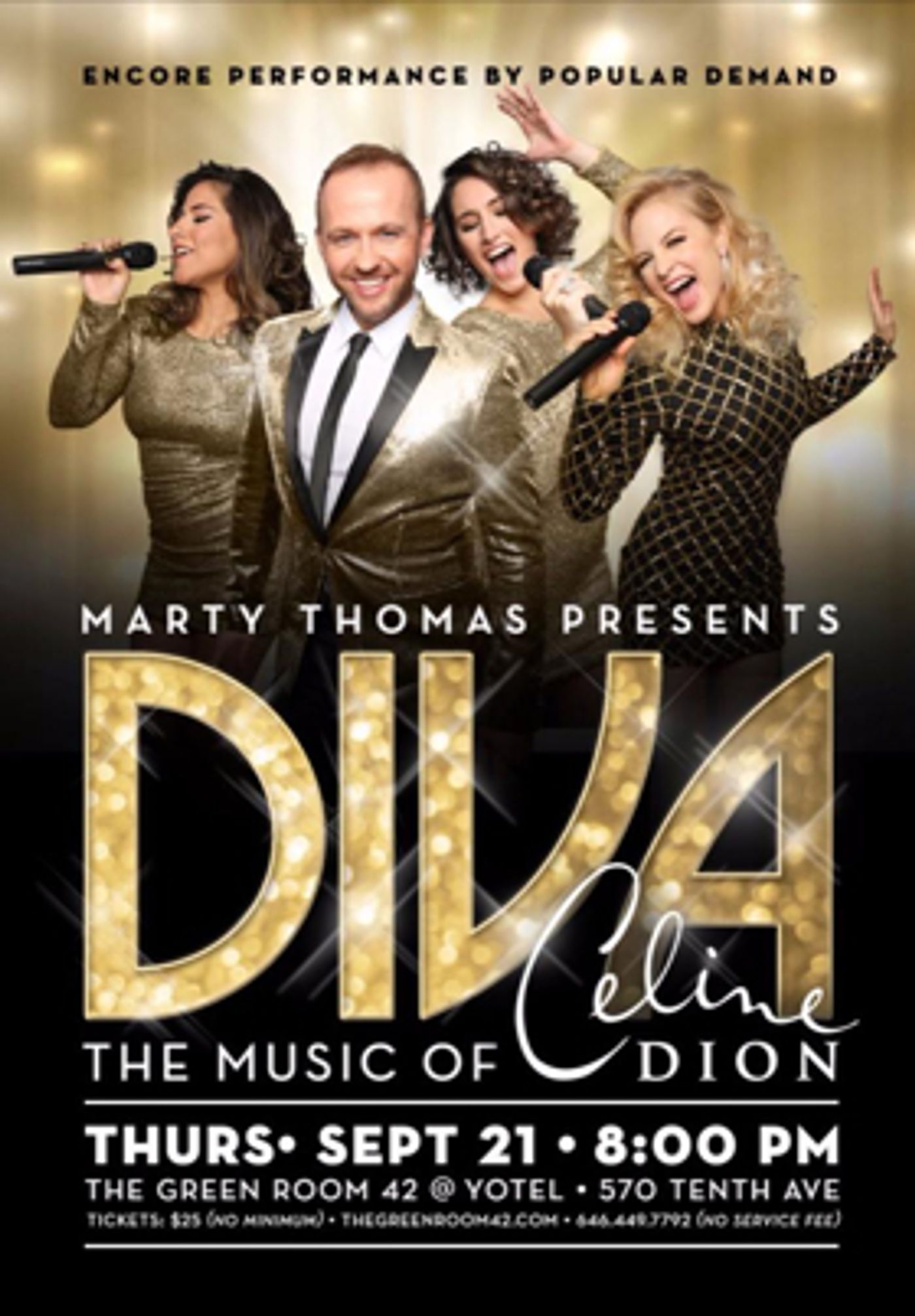 Marty Thomas Presents DIVA: The Music of Celine Dion Encore Concert  Image