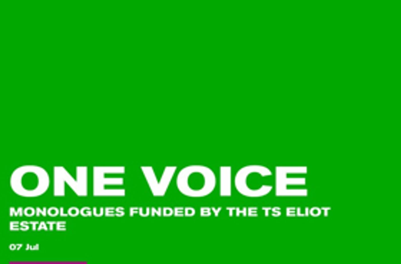 ONE VOICE AT THE OLD VIC to Feature Monologues by Mark Watson, Amelia Bullmore, and Yasmina Reza  Image