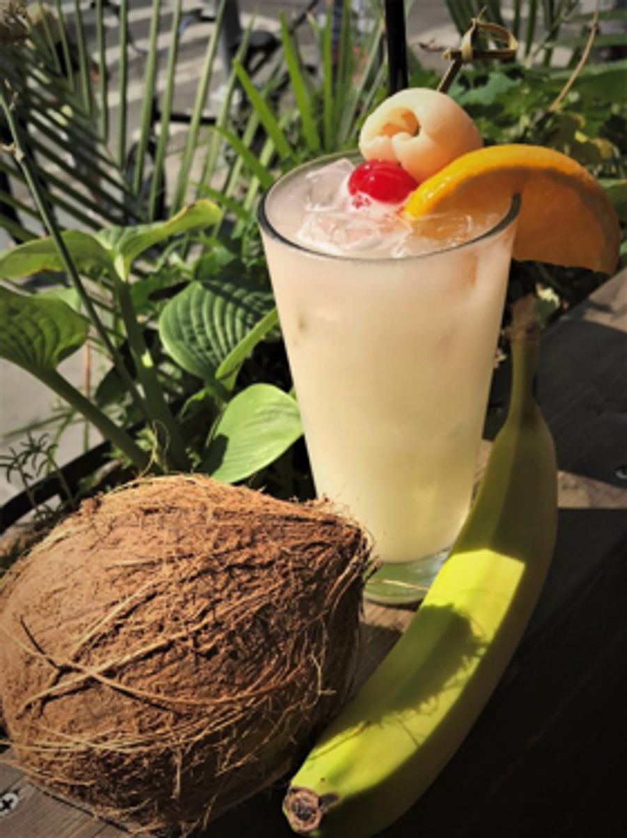 THE BOWERY BEER GARDEN Drink and Recipe for National Pina Colada Day on 7/10 Image