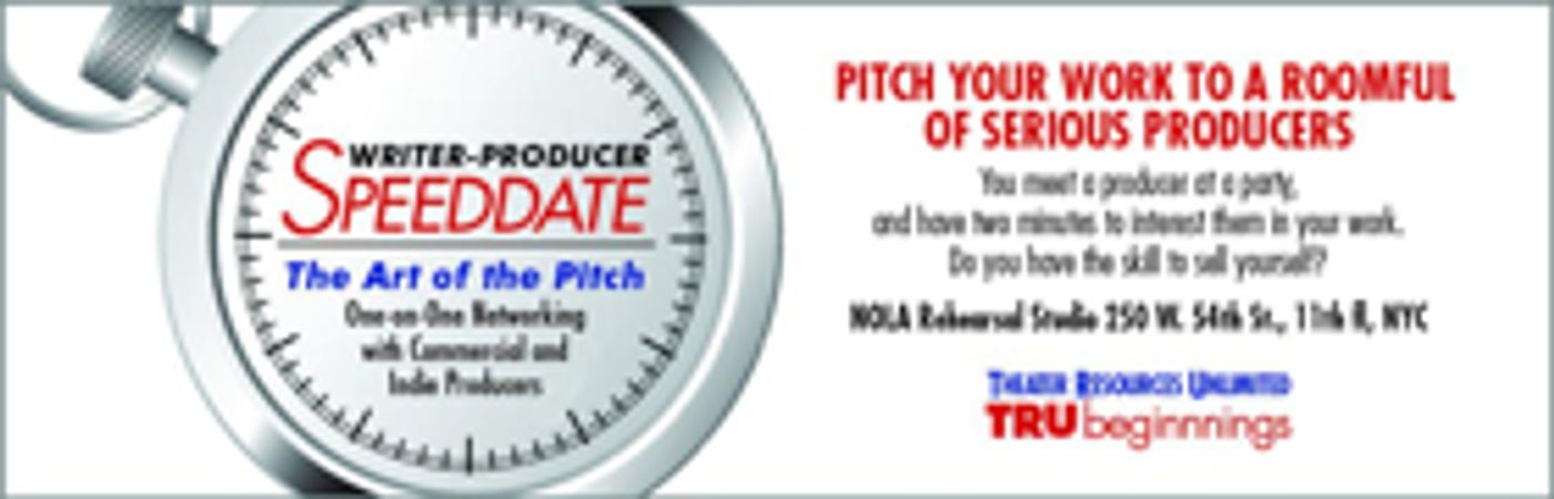 Theater Resources Unlimited Sets October Writer-Producer Speed Date Image