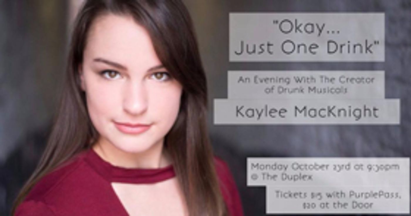Drunk Musicals' Kaylee MacKnight to Make Solo Cabaret Debut  Image