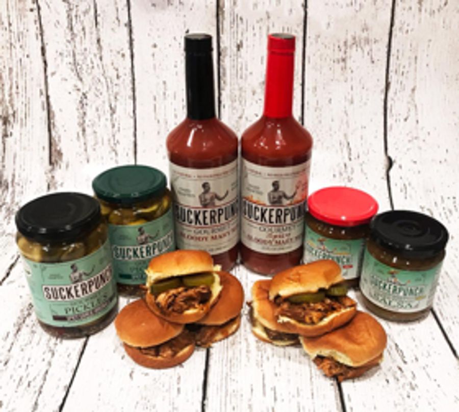 SUCKERPUNCH GOURMET is an Inspired, Delicious Food Brand Image