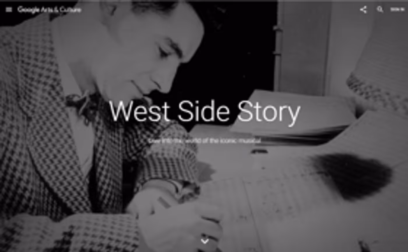 Explore the World of WEST SIDE STORY with Google Arts & Culture's New Digital Collection Image