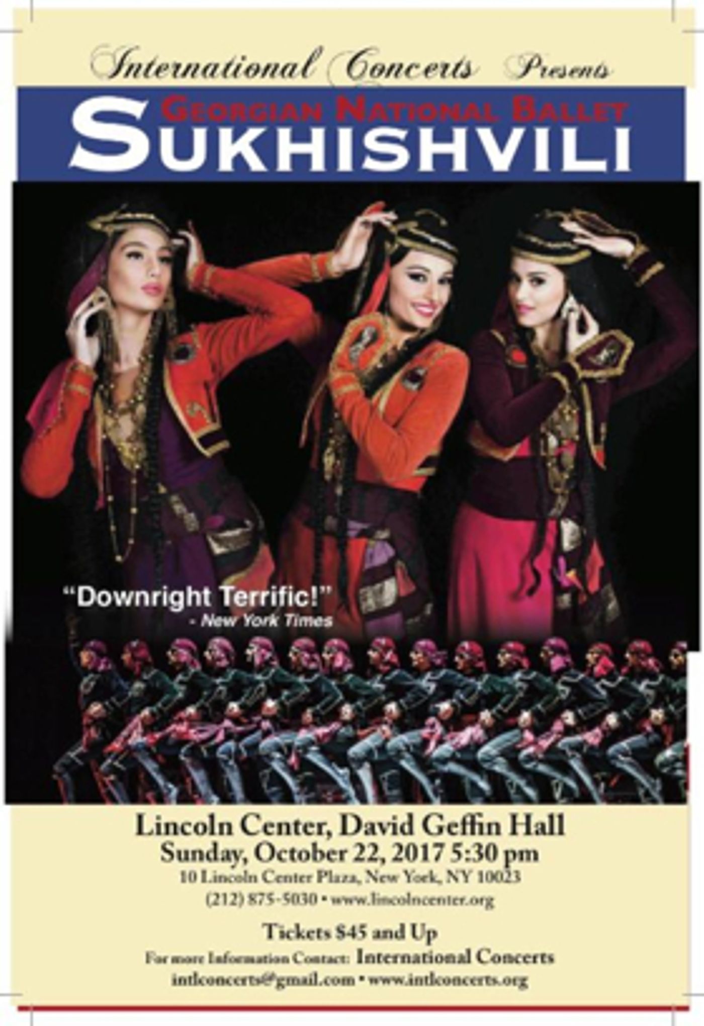 International Concerts Announces the Return of Sukhishvili Georgian National Ballet  Image