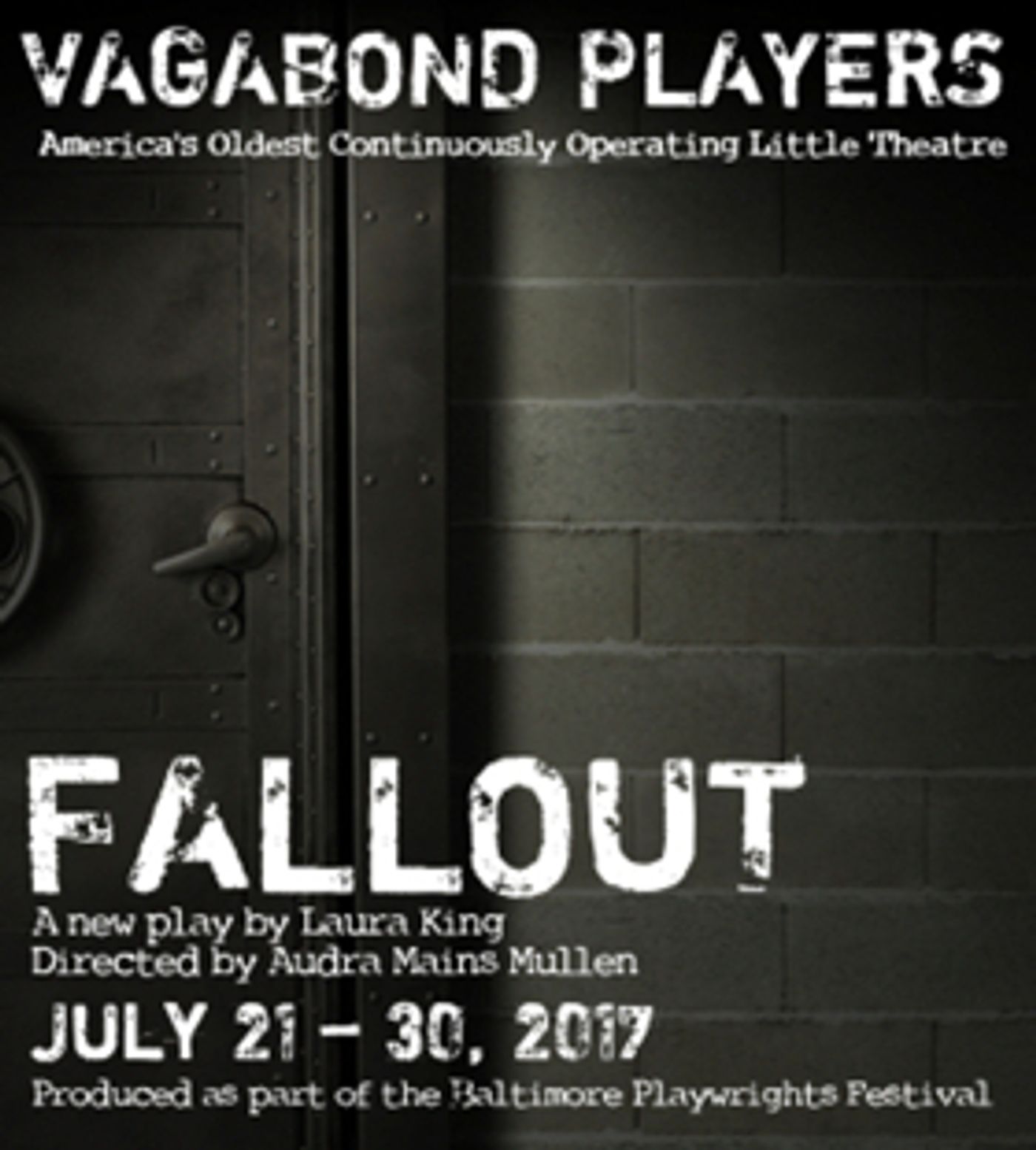 Vagabond Players Presents New Play FALLOUT by Laura King  Image