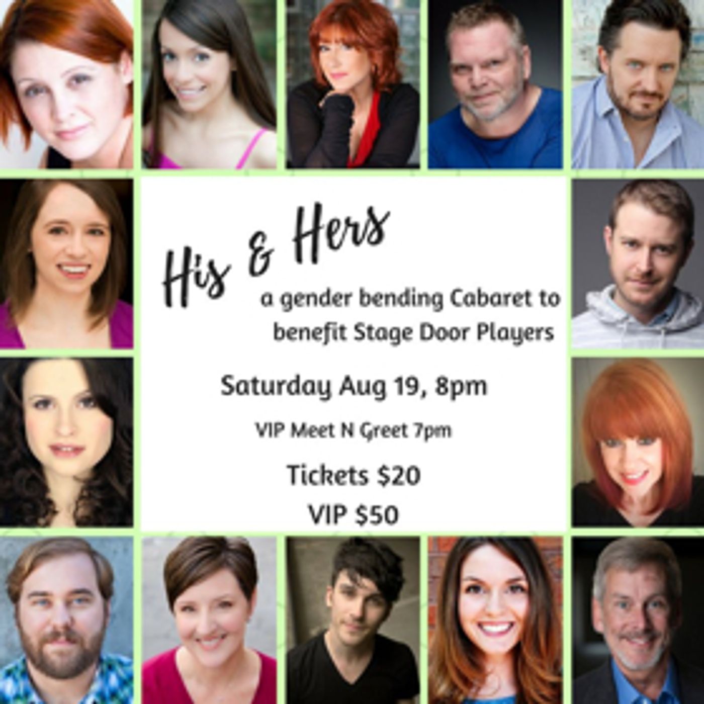 Stage Door Players Proudly Presents the HIS and HERS Cabaret  Image