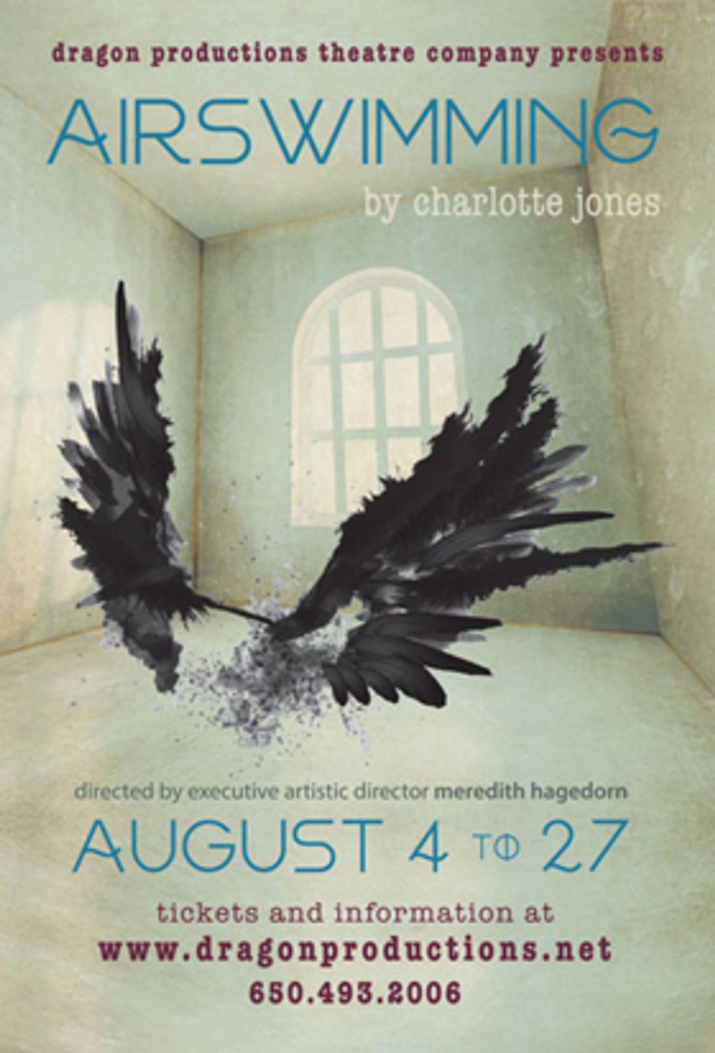 AIRSWIMMING Closes this Weekend at Dragon Productions Theatre Company  Image