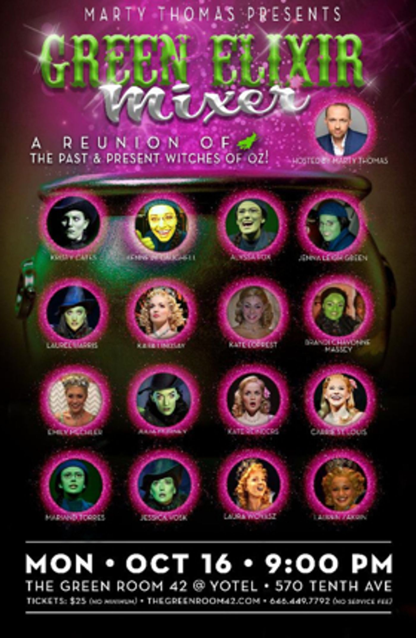 Former Witches of Oz to Unite at THE GREEN ELIXIR MIXER  Image