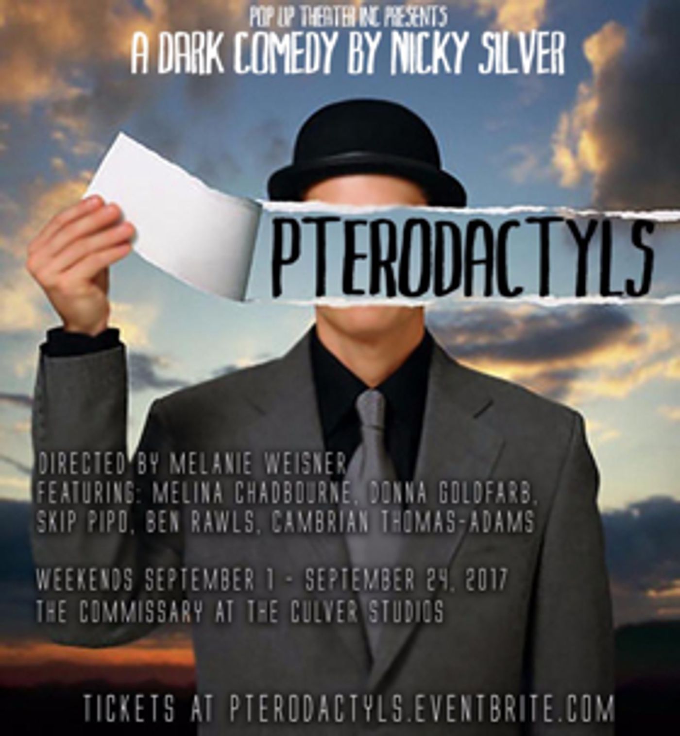 Pop Up Theater to Present PTERODACTYLS  Image