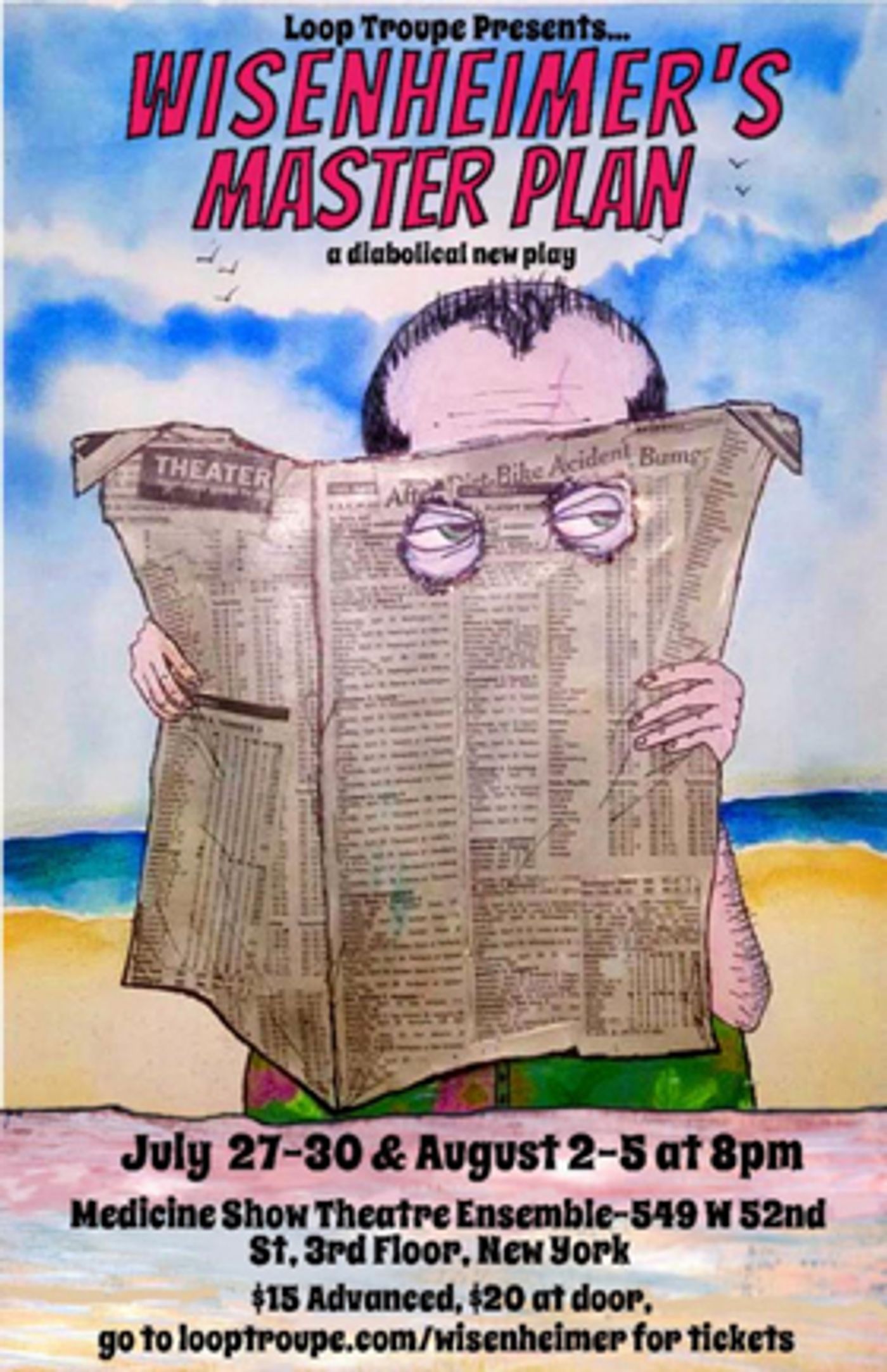 Loop Troupe Presents Original Tragi-Farce WISENHEIMER'S MASTER PLAN  Image