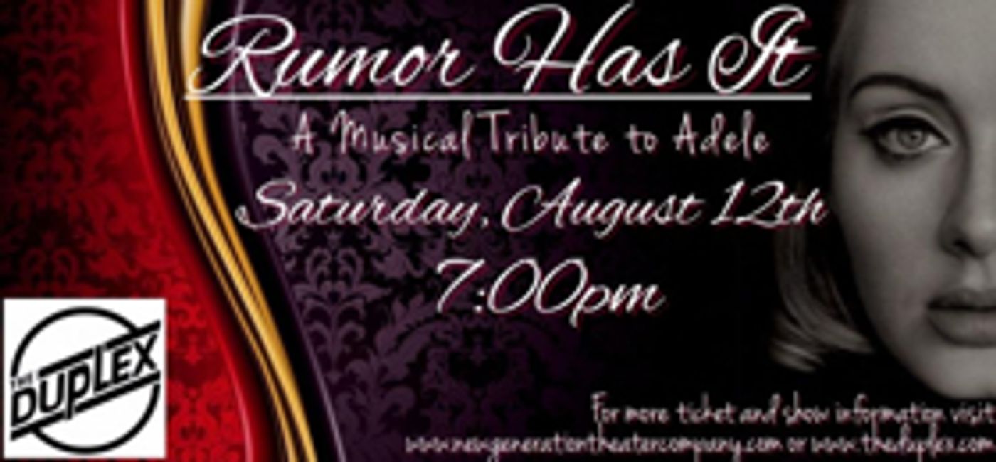 Full Cast Announced for Musical Tribute to Adele RUMOR HAS IT  Image