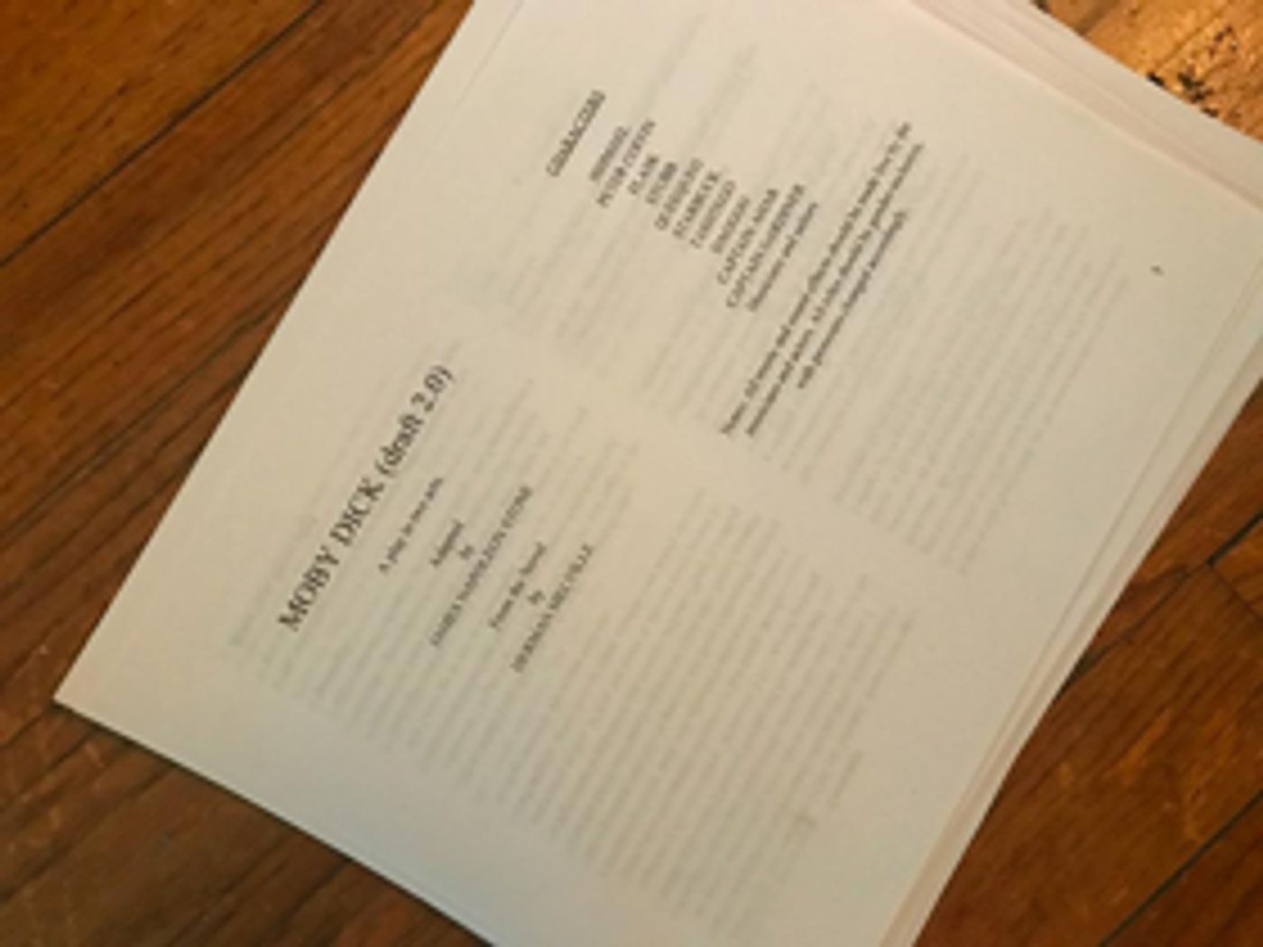 Theatre Coup d'Etat Presents Staged Reading of MOBY DICK  Image