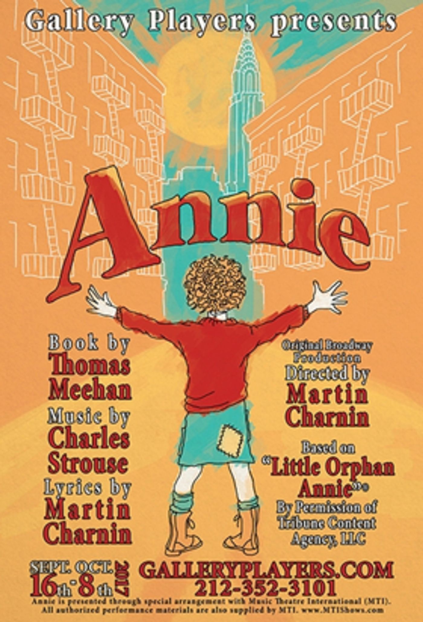 ANNIE Opens at Gallery Players Next Week Image
