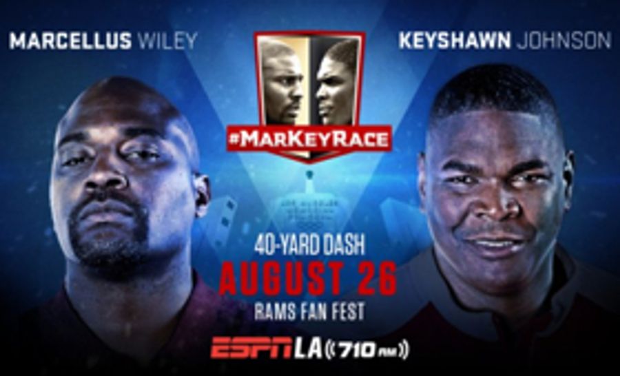 ESPNLA 710AM to Air #MarKeyRace 40-Yard Dash Between Keyshawn Johnson & Marcellus Wiley Image