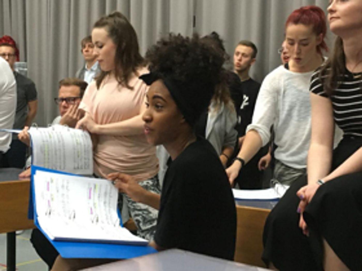 EVERYONE'S TALKING ABOUT JAMIE Rehearsals Are In Full Swing Image