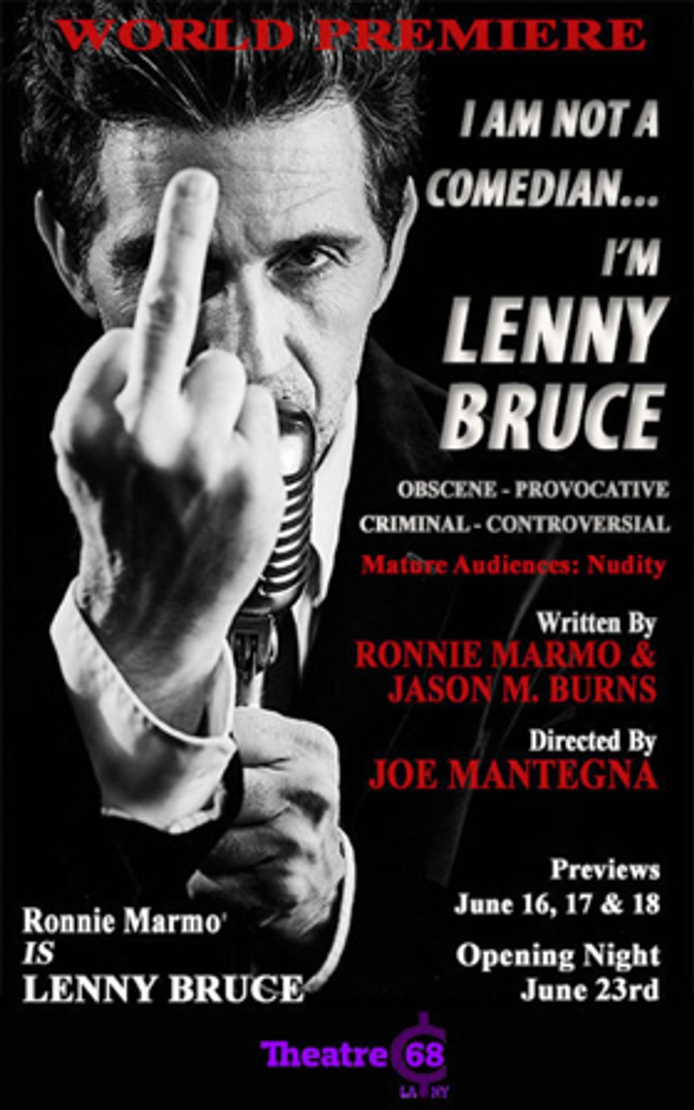 Review: I AM NOT A COMEDIAN - I'M LENNY BRUCE Will Open Your Eyes to his Comedic Genius and Dedication to Free Speech  Image