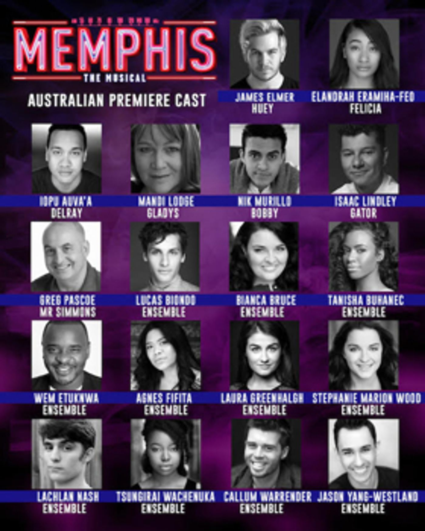StageArt Announces the Cast for MEMPHIS the Musical  Image