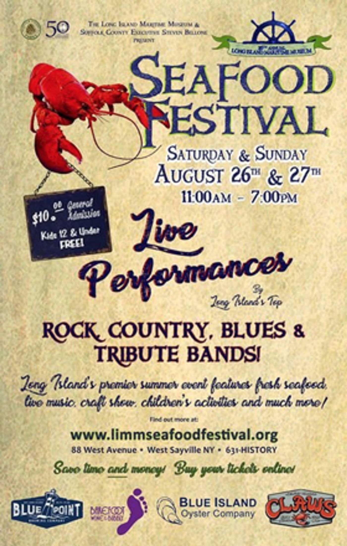 26th Annual Sayville Seafood Festival to Mix Seafood & Live Music This Weekend  Image