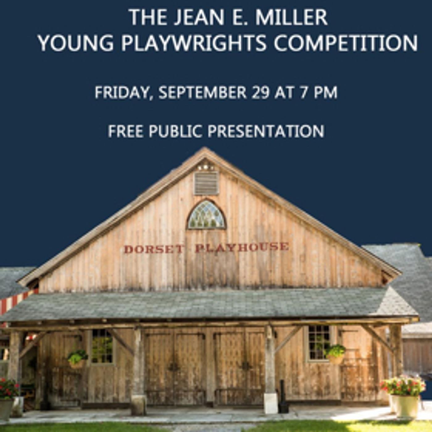 Dorset Theatre Festival Names Winners of 5th Annual Jean E. Miller Young Playwrights Competition  Image