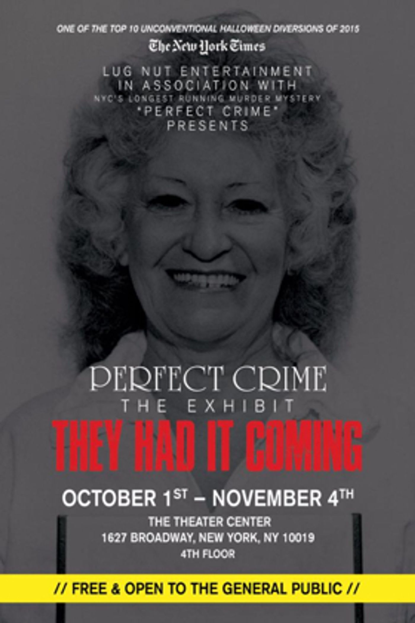 PERFECT CRIME to Celebrate Infamous Wives in New Lobby Exhibit 'THEY HAD IT COMING'  Image