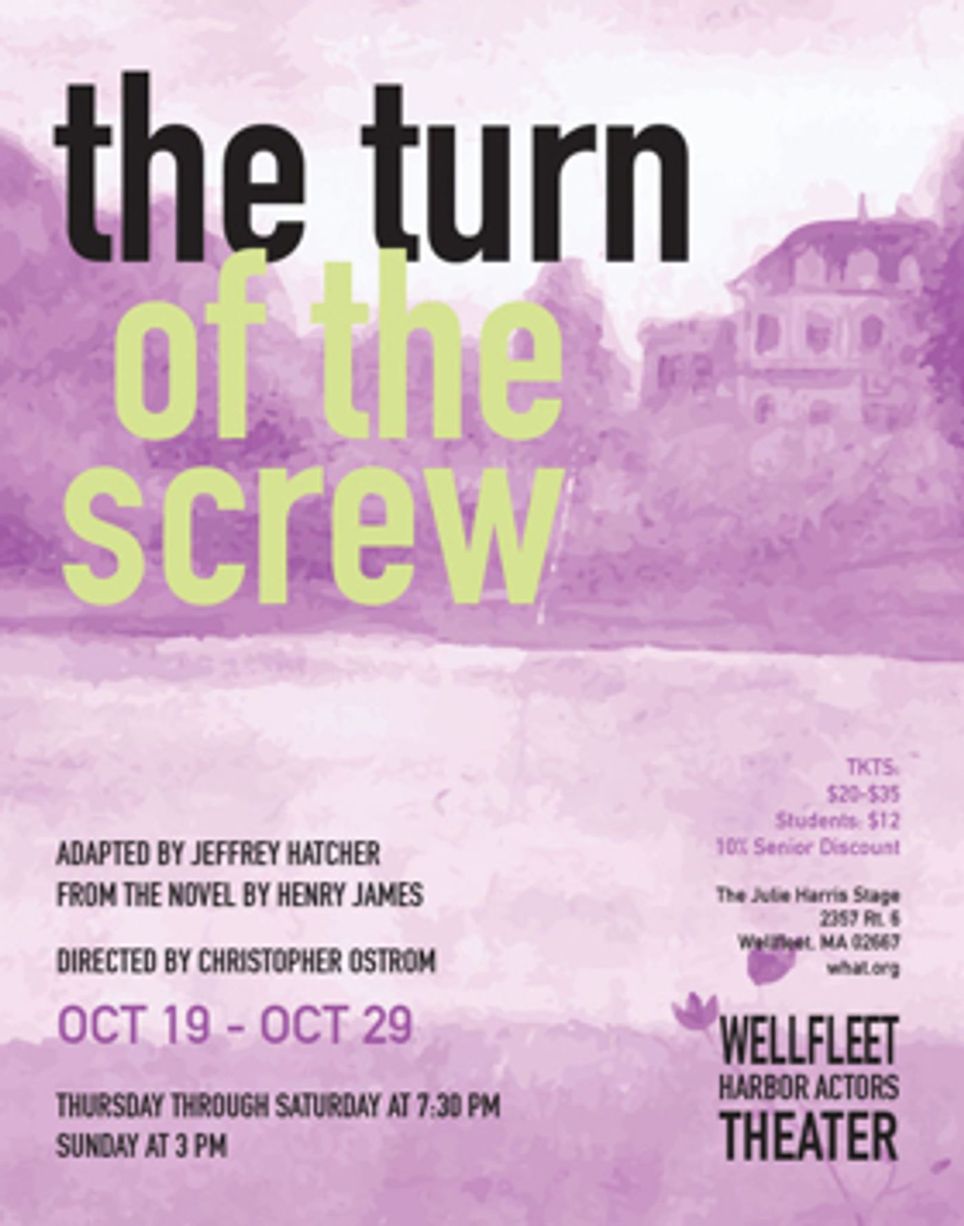 Ghostly THE TURN OF THE SCREW to Usher in Fall at WHAT  Image