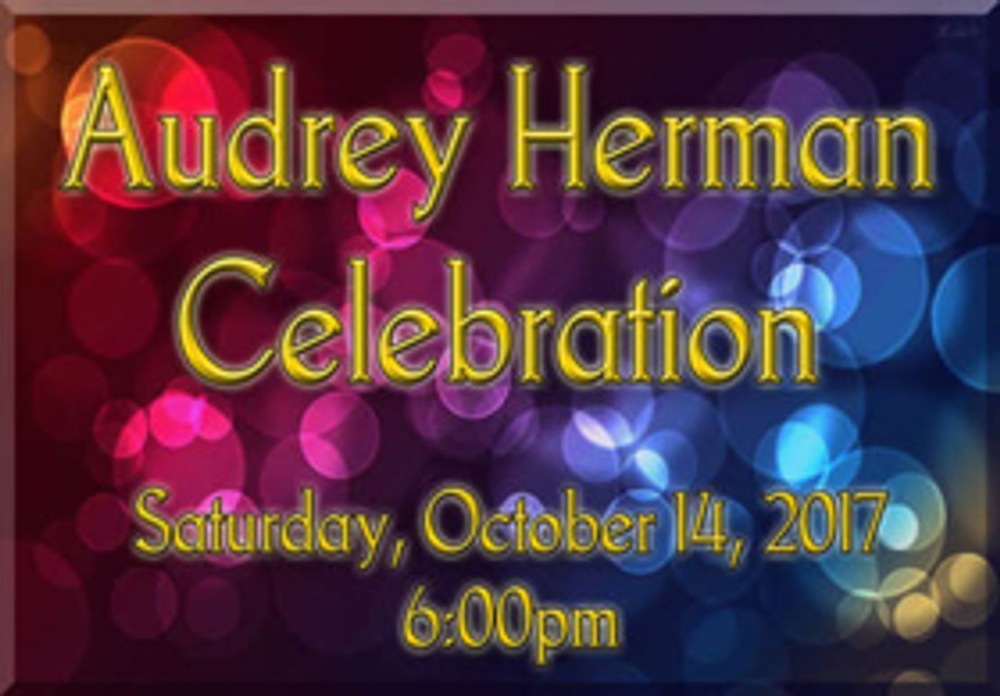 Spotlighters Theatre to Host The Audrey Herman Celebration 2017 Image