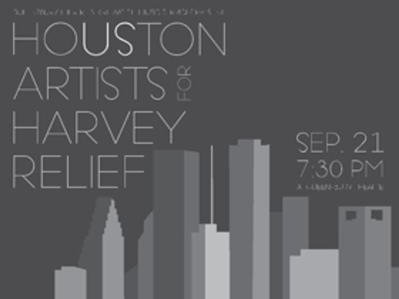 Houston Artists Come Together for Harvey Relief, 9/21  Image