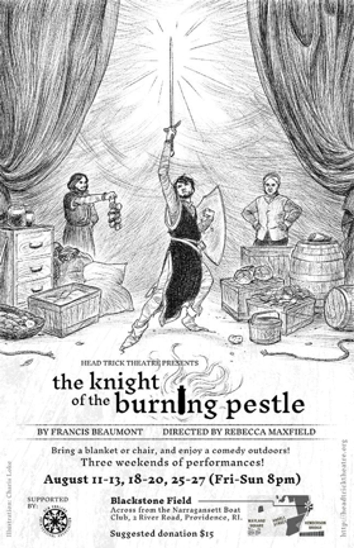 Head Trick Theatre Presents THE KNIGHT OF THE BURNING PESTLE  Image
