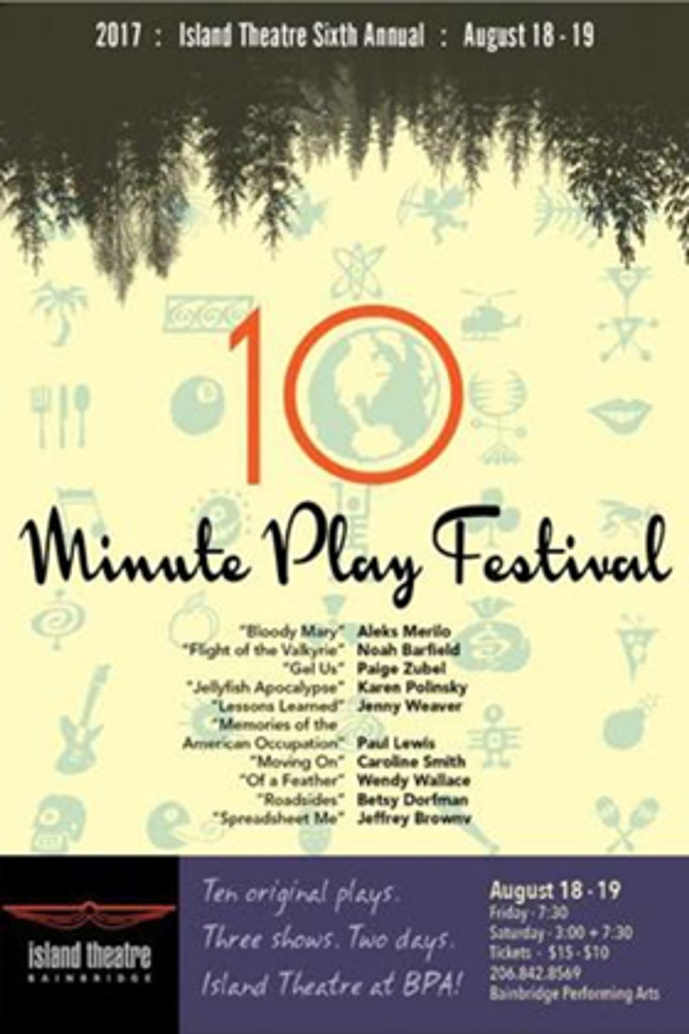 Island Theatre's 6th Annual Ten-Minute Play Festival Set for BPA This August  Image