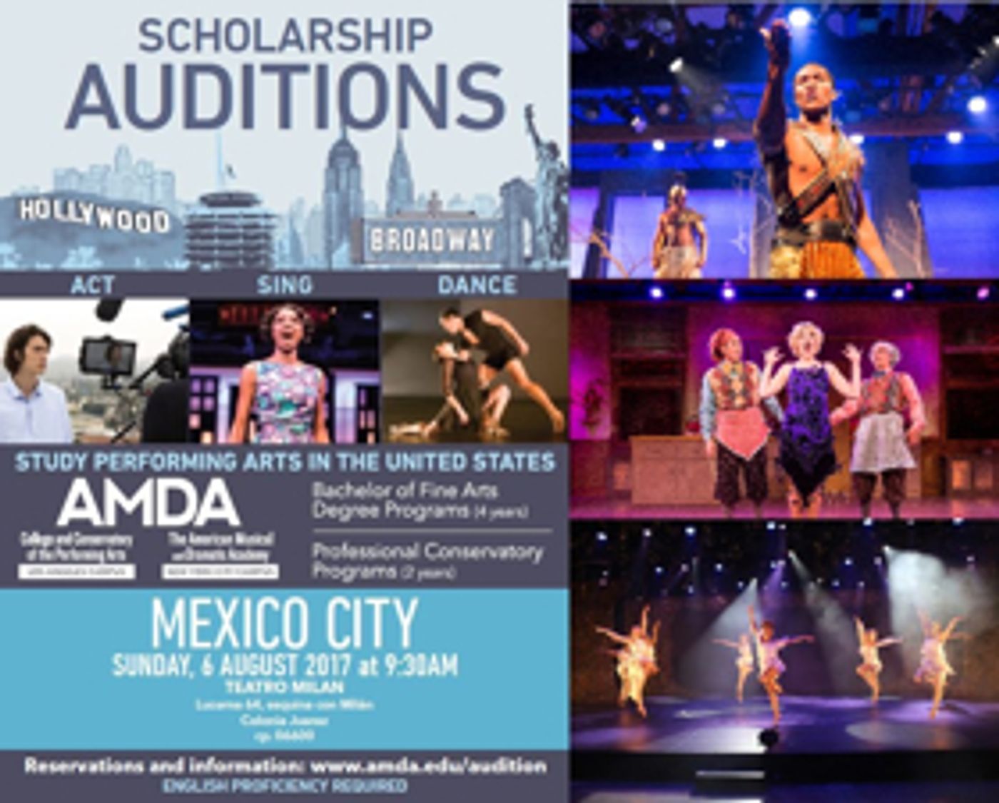 AMDA busca talento y audicionará en México el 6 de agosto próximo  Image