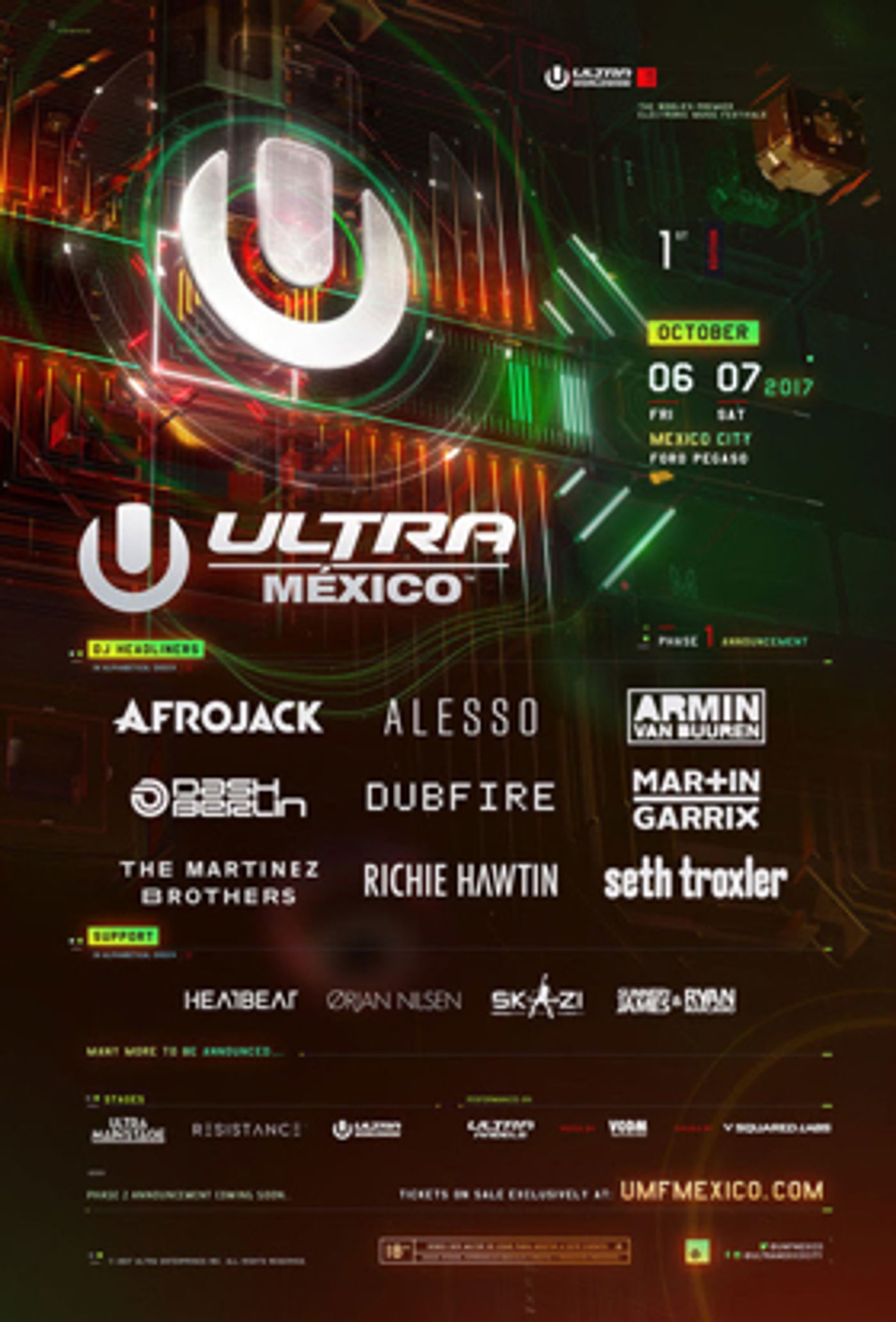 Ultra Mexico Delivers Diverse Phase One Lineup for October Debut  Image