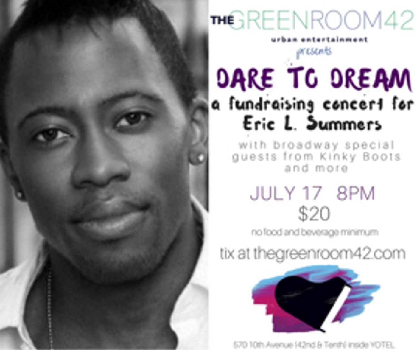 'DARE TO DREAM' Concert to Support Broadway's Eric L. Summers in Fight Against Cancer 'DARE TO DREAM' Concert to Support Broadway's Eric L. Summers in Fight Against Cancer Image