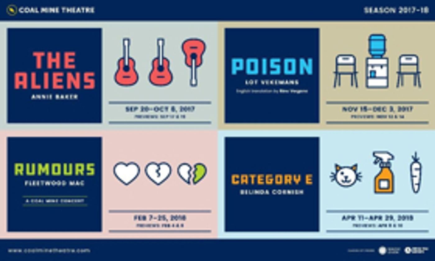 Annie Baker's THE ALIENS and More Slated for #SeasonFour at The Coal Mine Theatre  Image