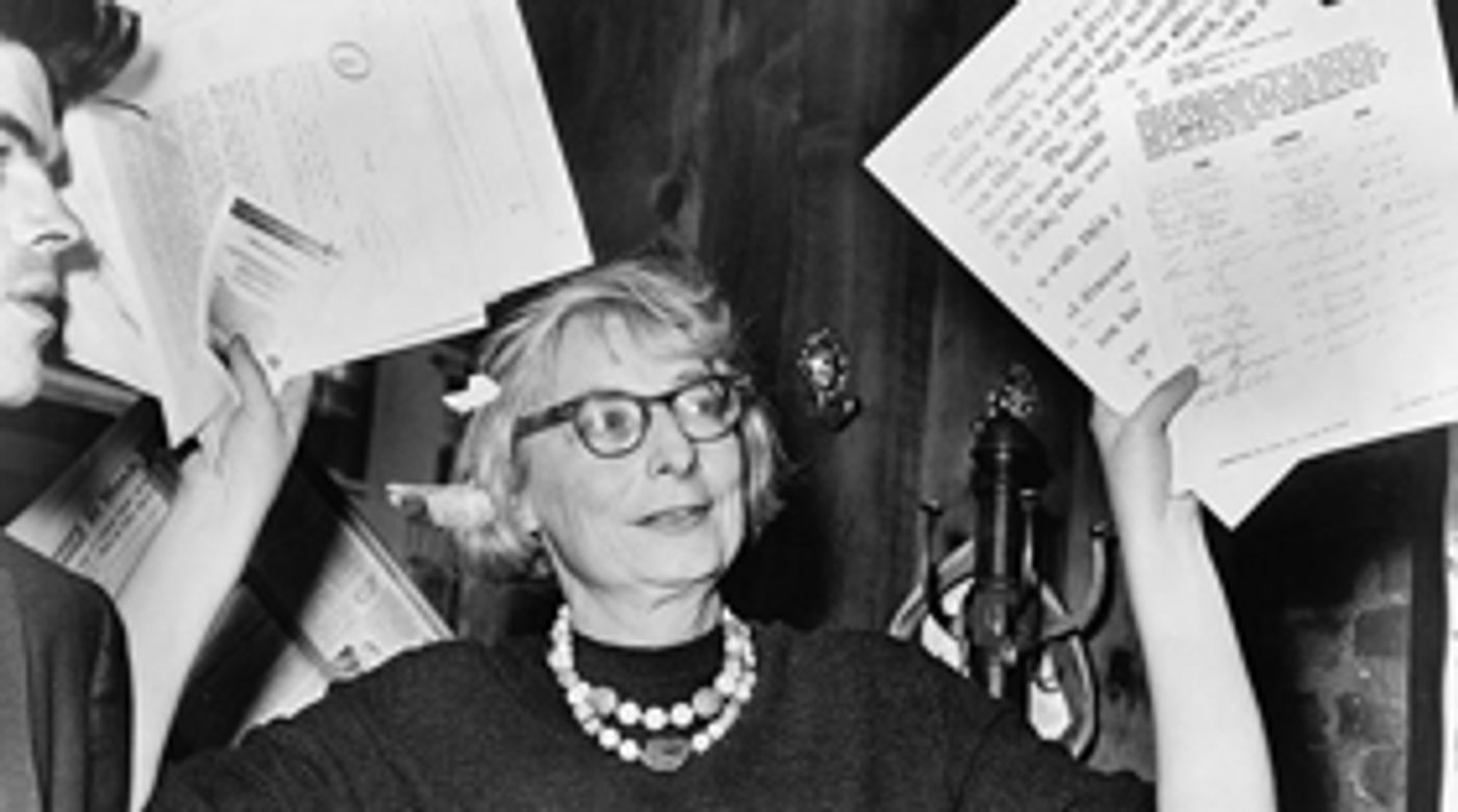 The Music Hall's INNOVATION AND LEADERSHIP Series Continues with 'The Life of Jane Jacobs'  Image