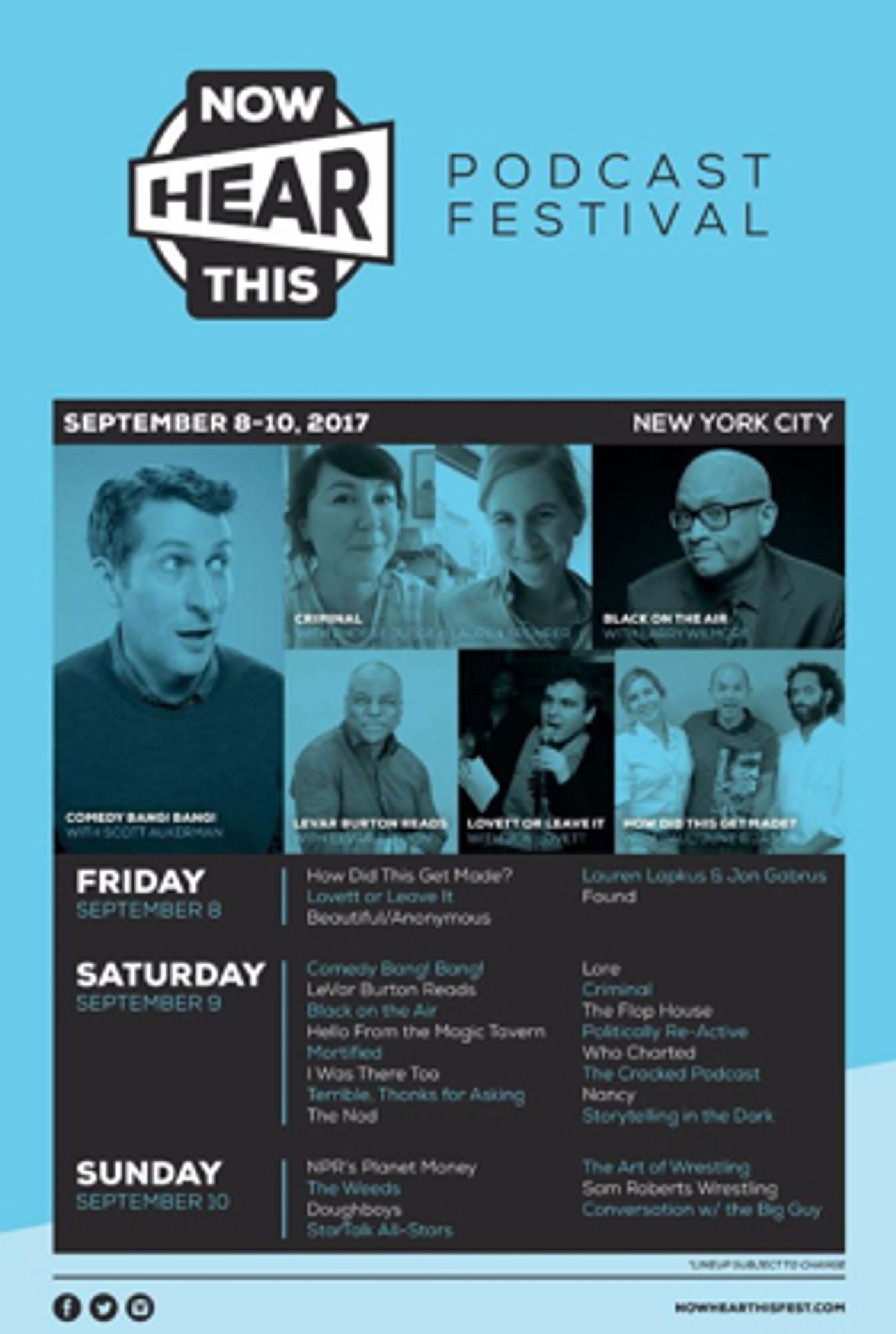 LeVar Burton and More Join Lineup for 2017 NOW HEAR THIS Podcast Festival  Image