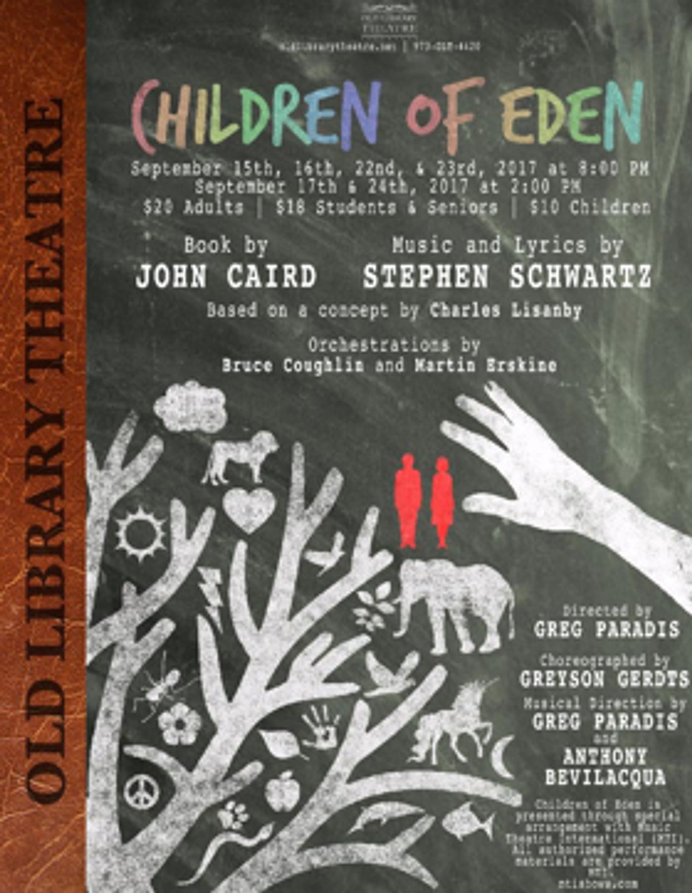 CHILDREN OF EDEN Comes to Old Library Theatre  Image