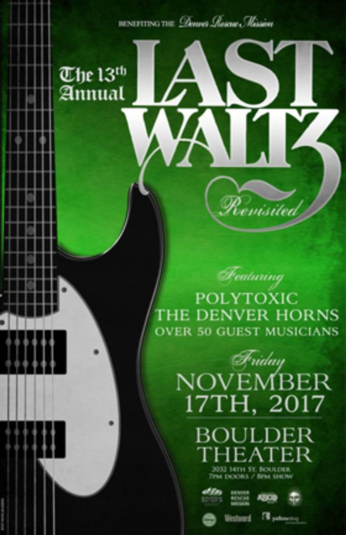 THE LAST WALTZ - REVISITED XIII Coming to Boulder Theater This Fall  Image