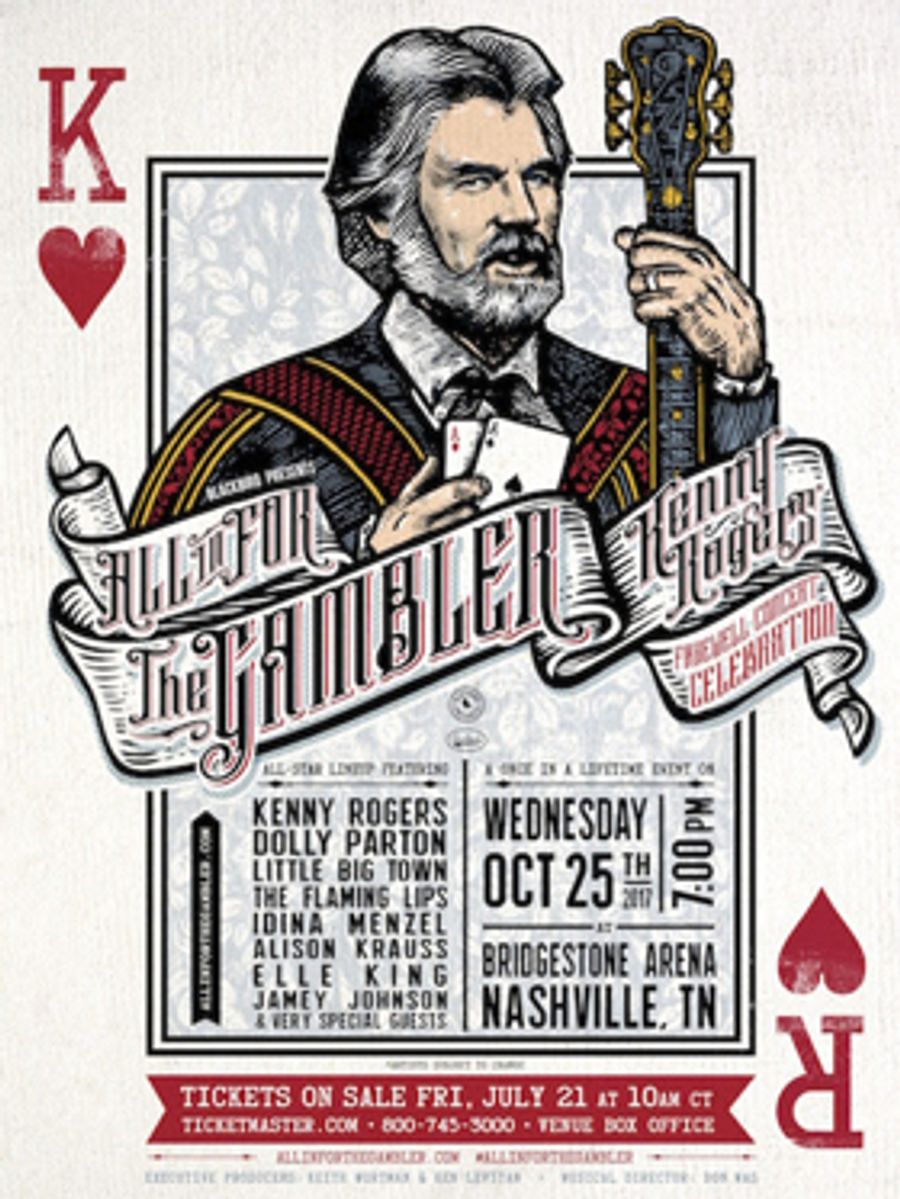 Reba McEntire, Lady Antebellum and More Sign on for 'ALL IN FOR THE GAMBLER' Kenny Rogers Concert Celebration Image
