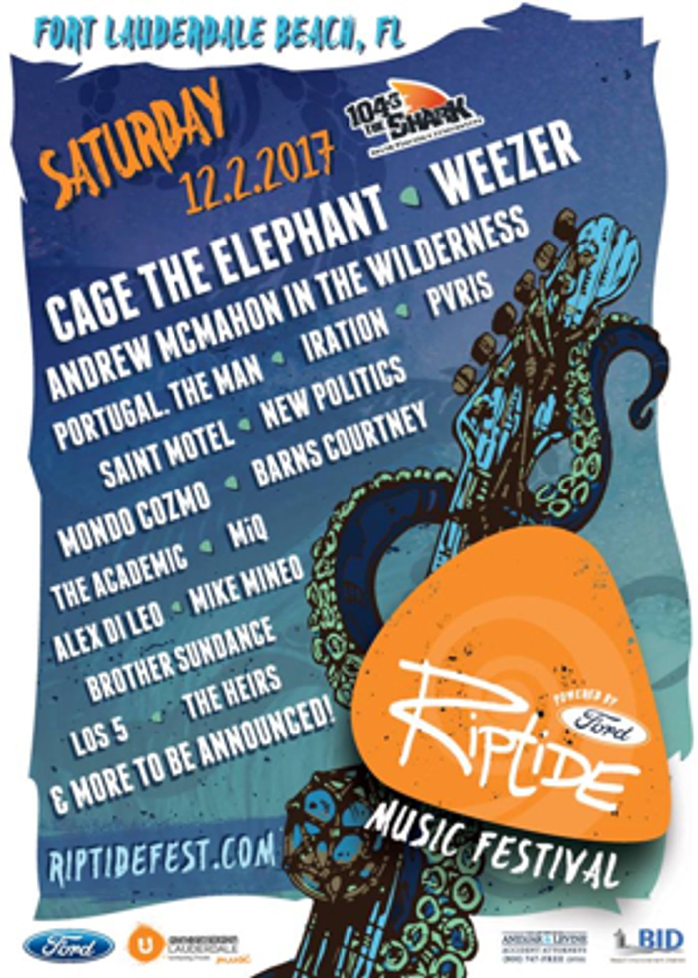 Riptide Music Festival Announces Initial Artists  Image