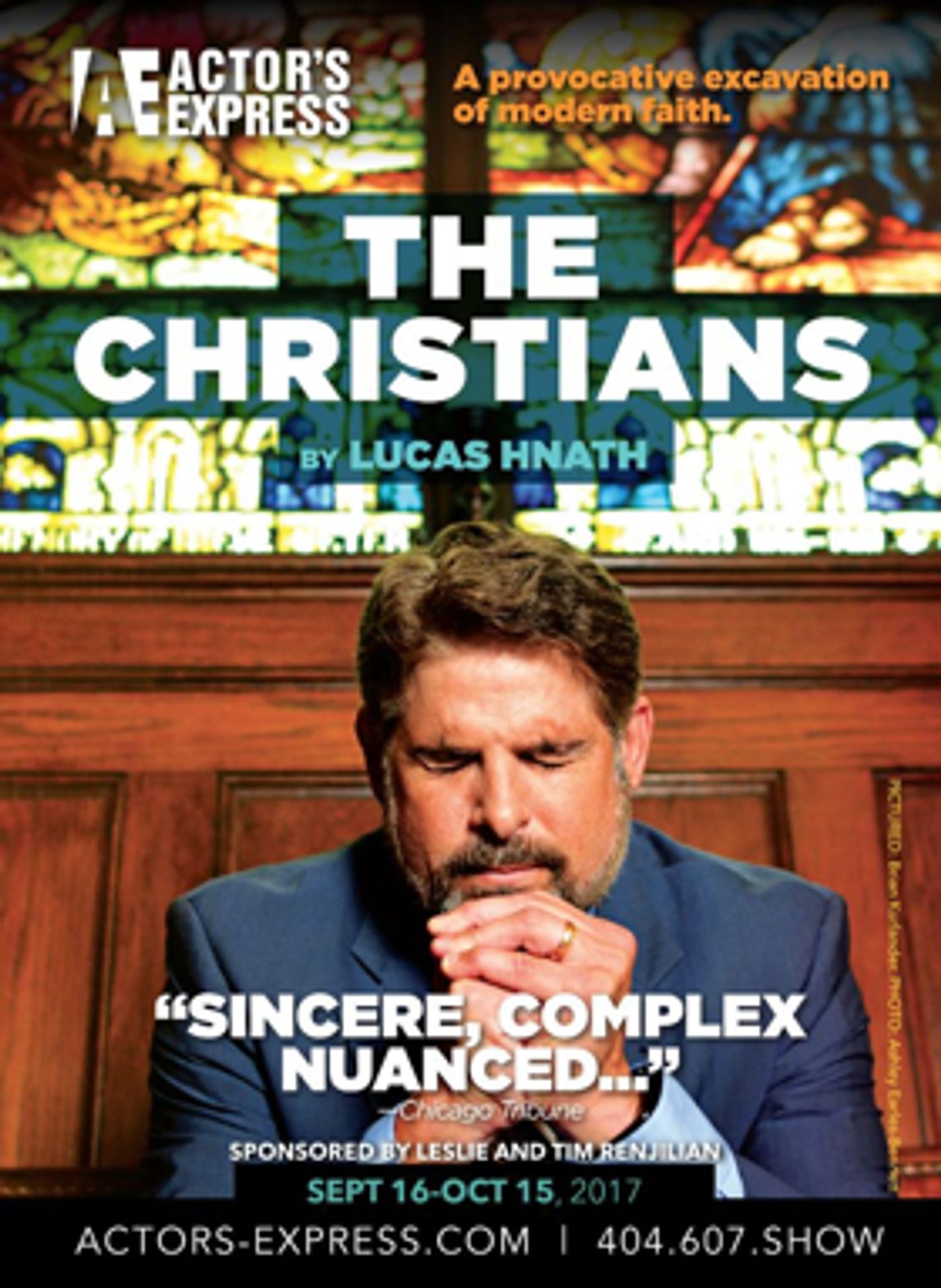 Actor's Express Announces Season 30 Opening Production, THE CHRISTIANS Actor's Express Announces Season 30 Opening Production, THE CHRISTIANS Image