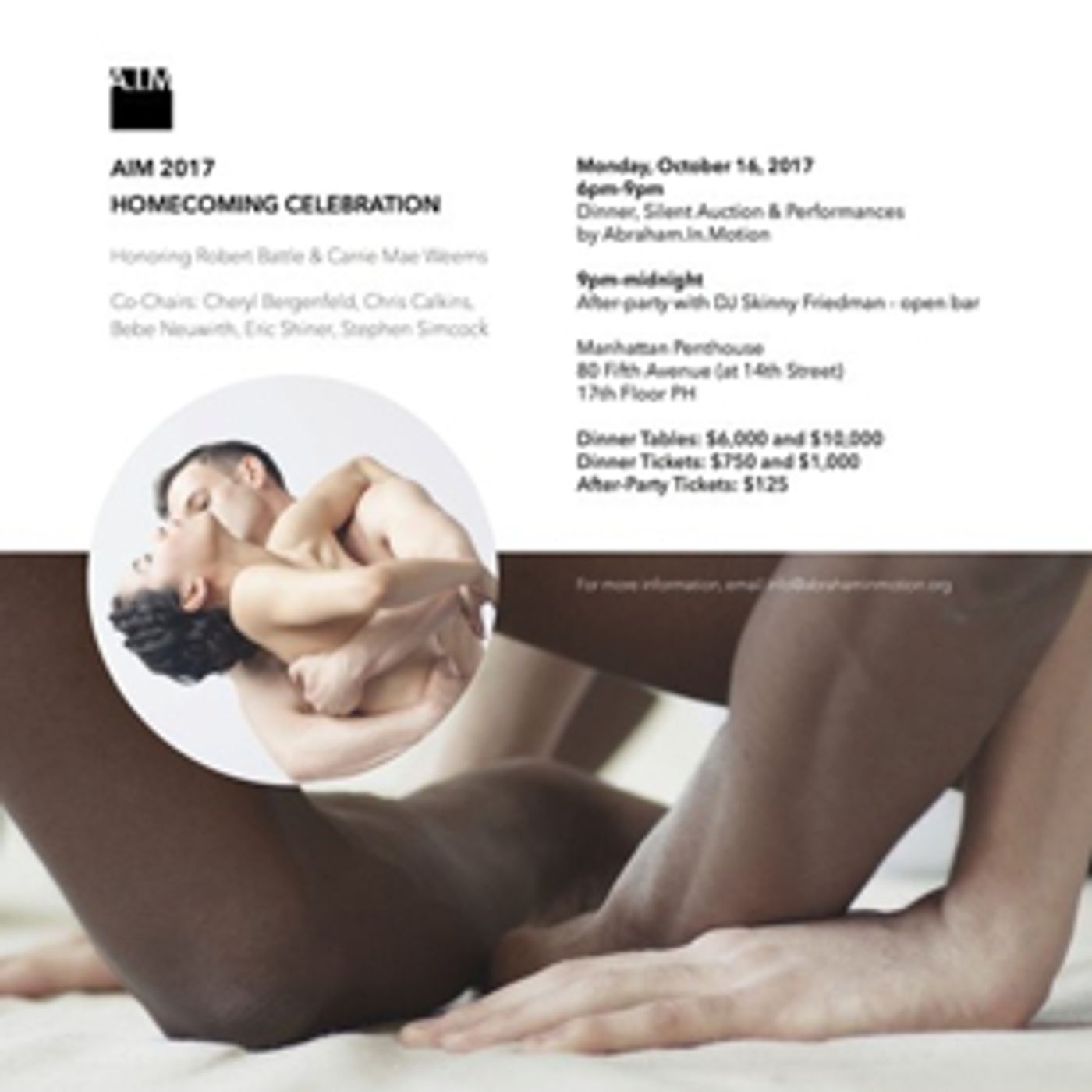 Abraham.In.Motion 2017 Homecoming Gala to Honor Robert Battle & Carrie Mae Weems; Brenda Braxton to Host!  Image