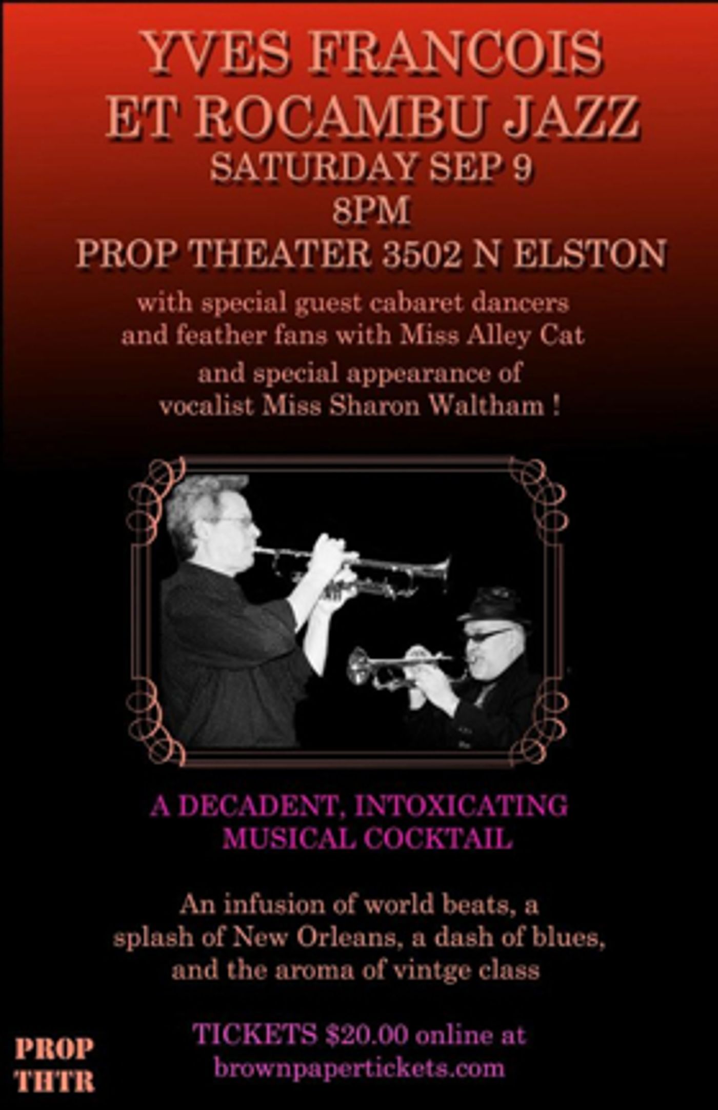 The Prop Thtr Begins Season with ROCAMBU JAZZ  Image