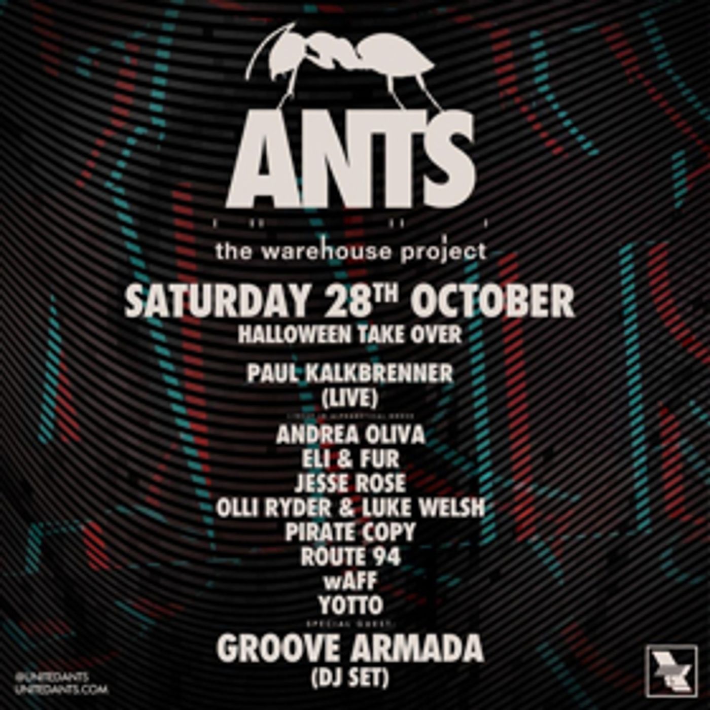 Paul Kalkbrenner, Groove Armada, Andrea Oliva and More Join ANTS Halloween Image