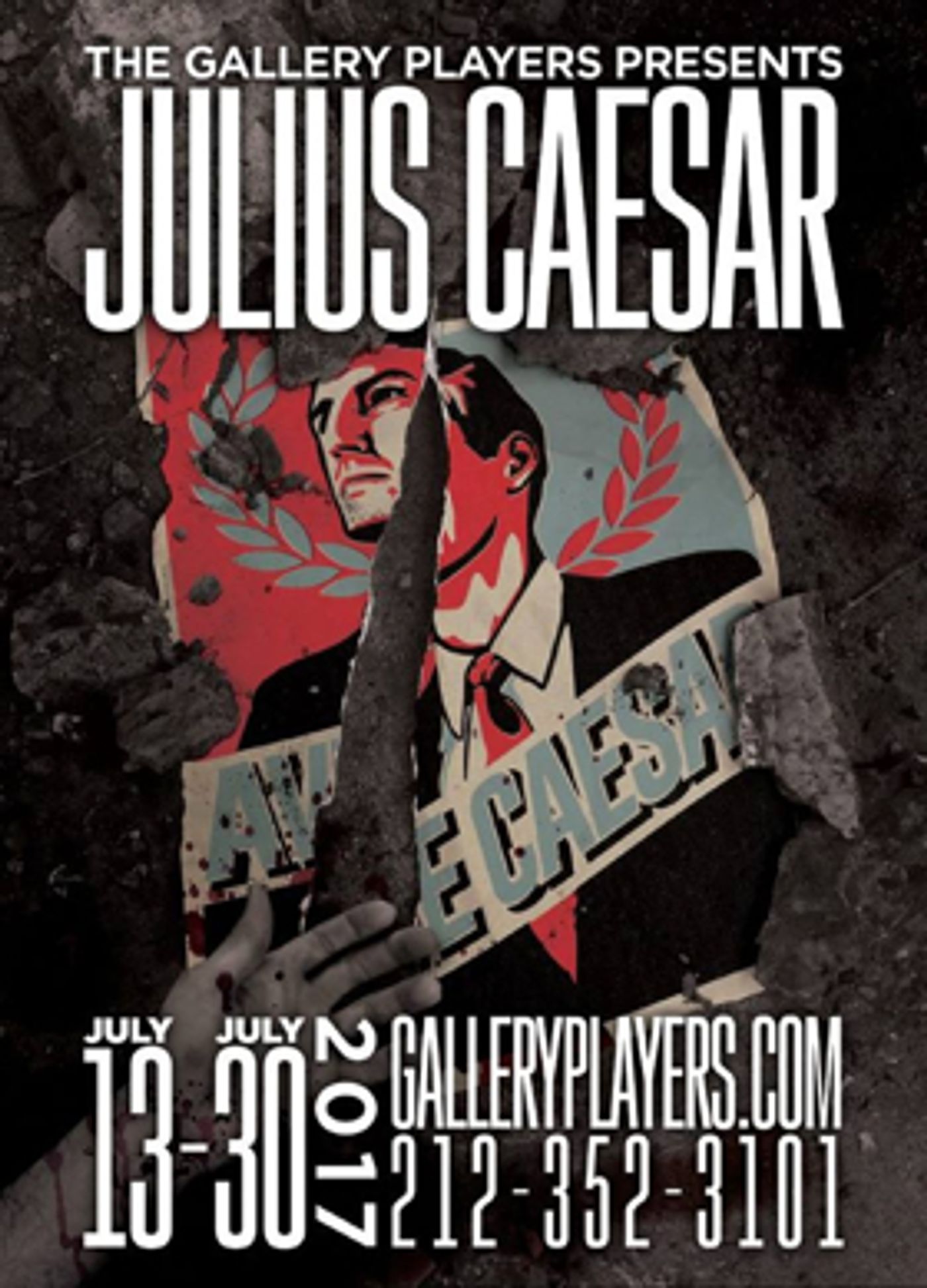 The Gallery Players' JULIUS CAESAR to Bring Political Intrigue to Park Slope; Cast Announced!  Image